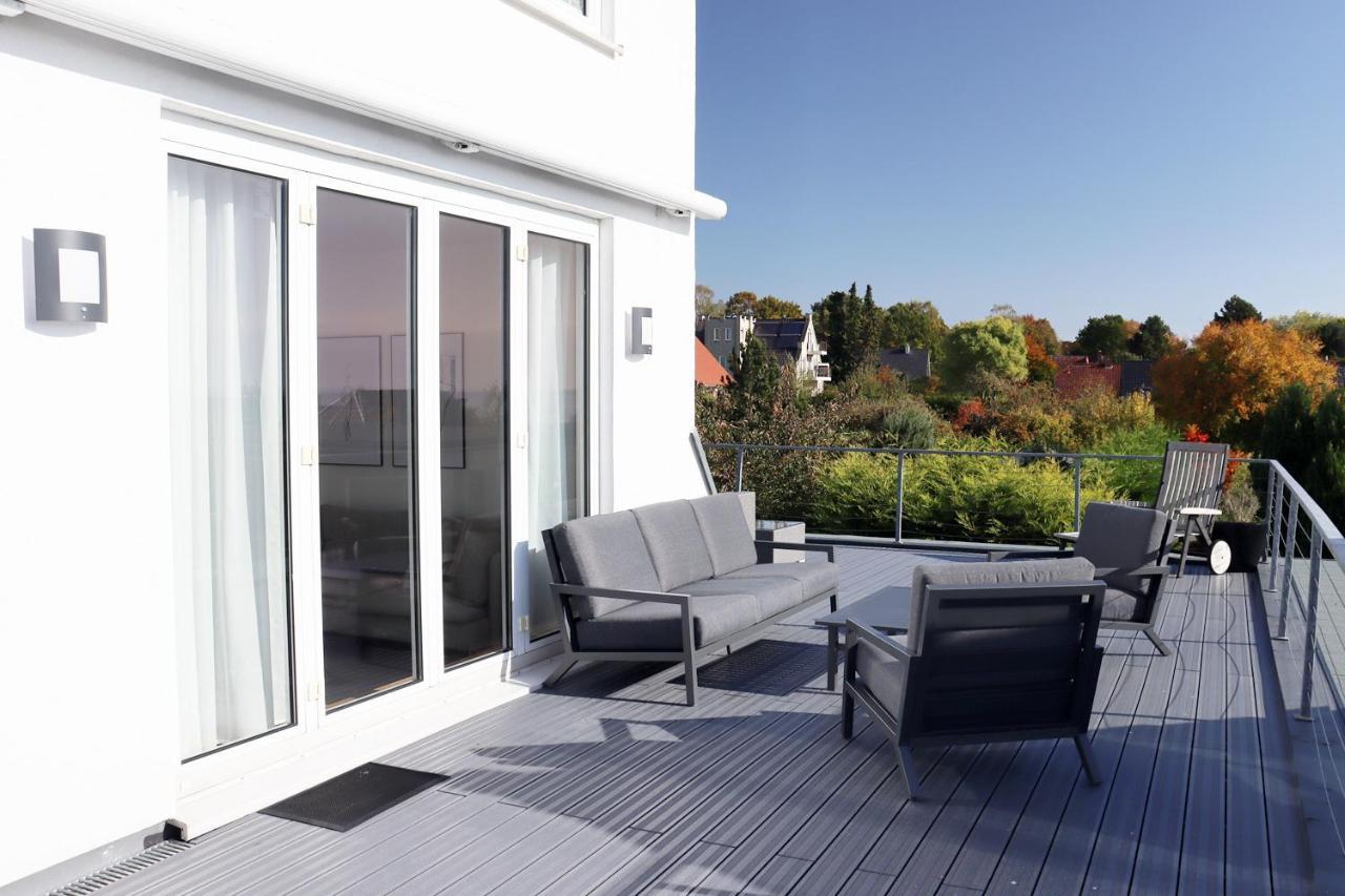 Grosse Penthouse Ferienwohnung Mit Meerblick, Sonnenterrasse & Luxusbad Von "Momentic" 希尔克道夫 外观 照片